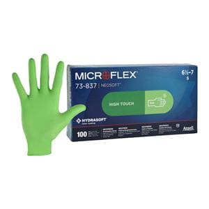 NeoSoft Neoprene Exam Gloves Small Green Non-Sterile, 10 BX/CA