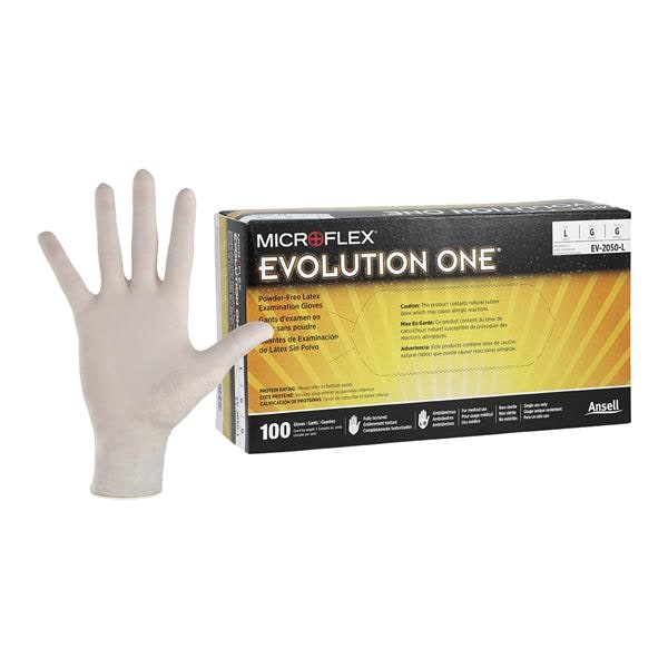 Evolution One Exam Gloves Large Natural Non-Sterile