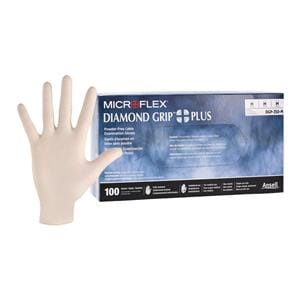 Diamond Grip Plus Exam Gloves Medium Natural Non-Sterile