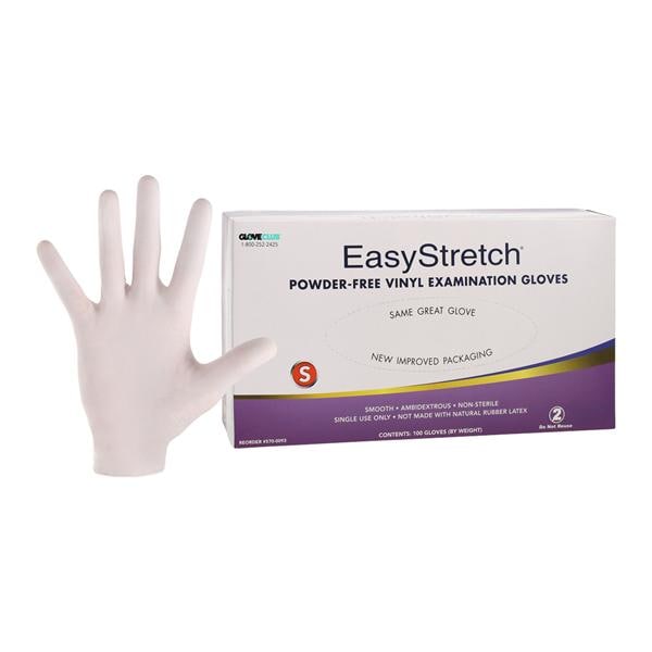 EasyStretch Vinyl Exam Gloves Small Non-Sterile