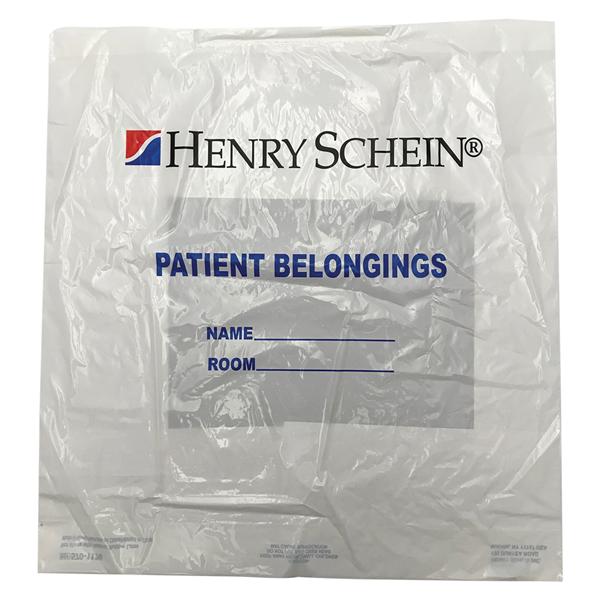 Patient Belongings Bag White Opaque 20x20x4