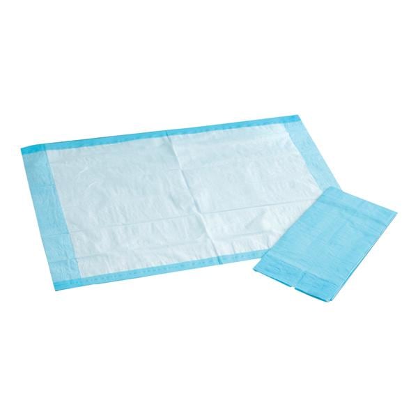 Incontinence Underpad Unisex 30x36" Absorbent White/Blue 100/Ca