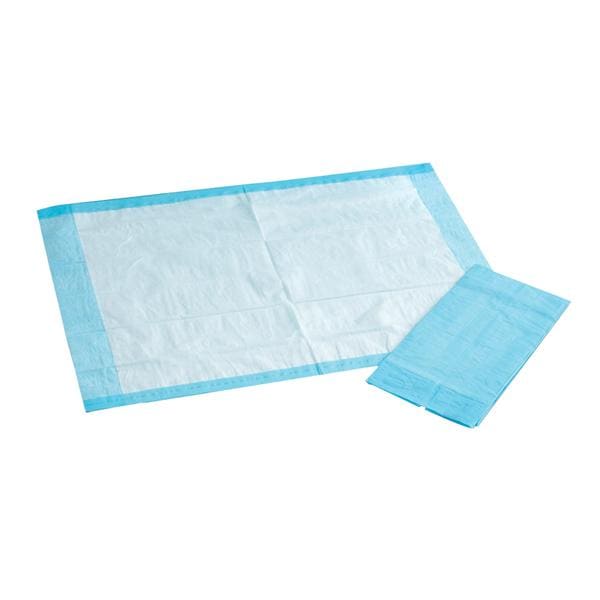 Incontinence Underpad Unisex 23x36" Absorbent White/Blue 150/Ca