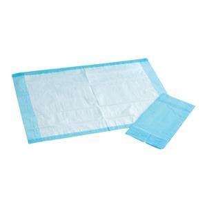 Incontinence Underpad Unisex 30x30" Absorbent White/Blue 150/Ca