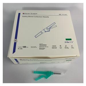 Multi-Sample Needle Cannula 21gx1.25mm Safety Shield 100/Bx