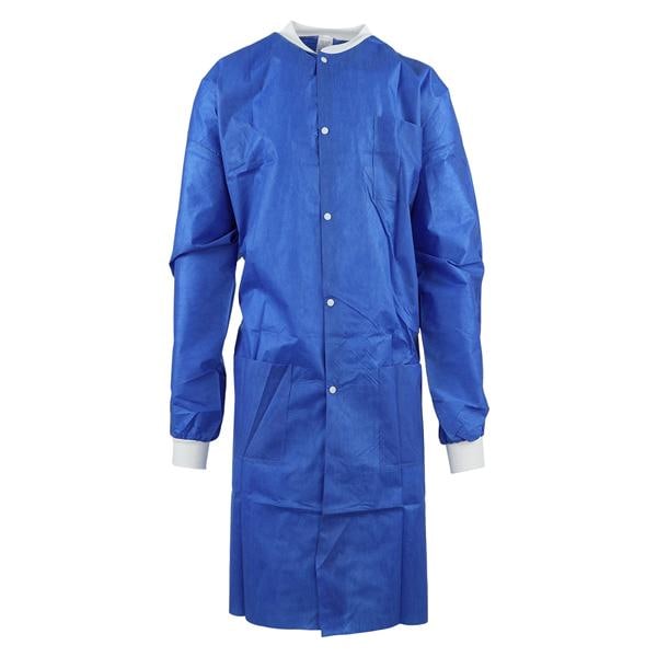 Maxi-Gard Protective Lab Coat SMS Large Ceil Blue 10/Pk