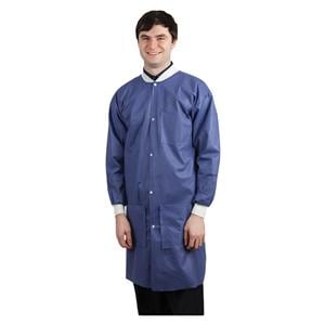 Maxi-Gard Protective Lab Coat SMS X-Large Blueberry 10/Pk