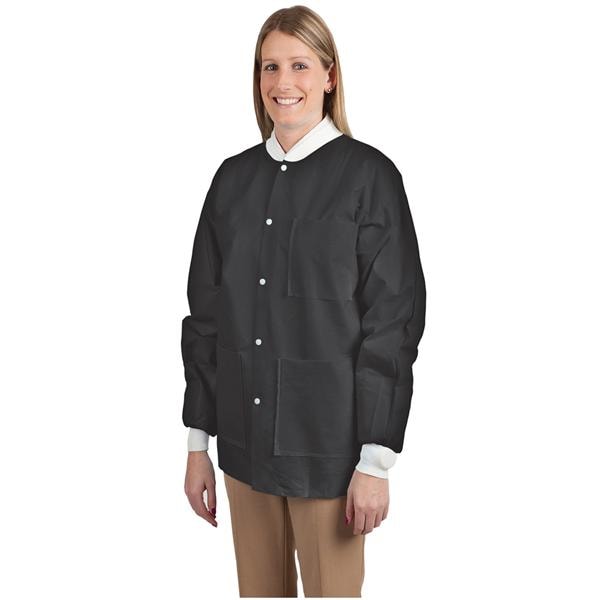 Maxi-Gard Protective Jacket SMS X-Large Black 10/Pk