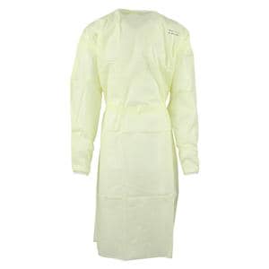 Isolation Gown AAMI Level 1 SMS Large Yellow 10/Bg, 10 BG/CA