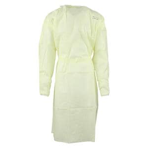 Isolation Gown AAMI Level 1 SMS X-Large Yellow 10/Bg, 10 BG/CA