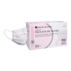 Criterion Earloop Face Mask Pink Ribbon 50/Bx