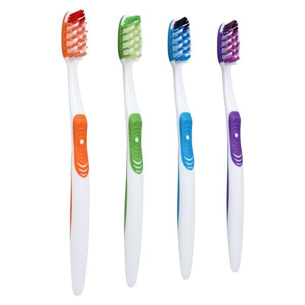 Acclean Toothbrush Adult 36 Tuft Compact 4 Colors 72/Bx