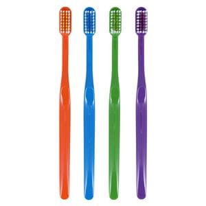 Acclean Toothbrush Adult Straight 32 Tuft Compact 4 Colors 144/Bx