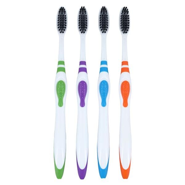 Acclean Toothbrush Adult 37 Tuft Compact 3 Colors 72/Bx