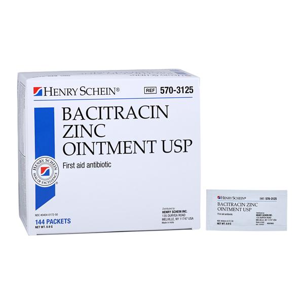 Bacitracin Zinc Ointment Topical Ointment 0.9gm 0.9gm Foil Pack 144/Bx