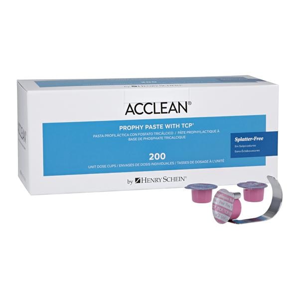 Acclean with TCP Prophy Paste Fine Bubblegum 200/Bx