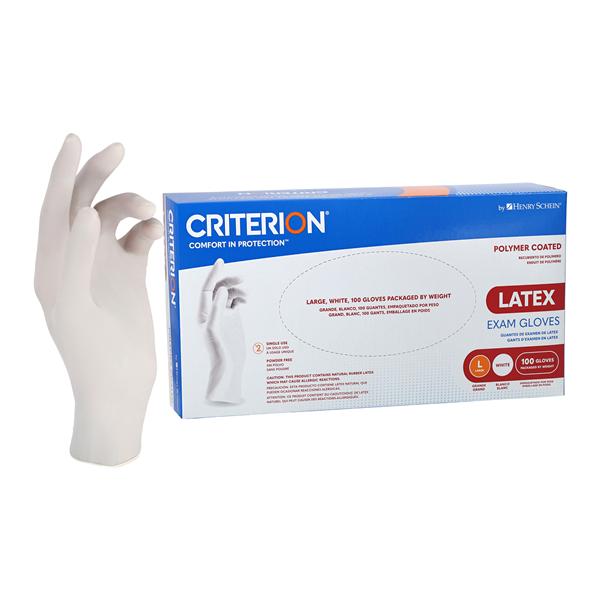 Criterion PC Latex Exam Gloves Small Natural Non-Sterile