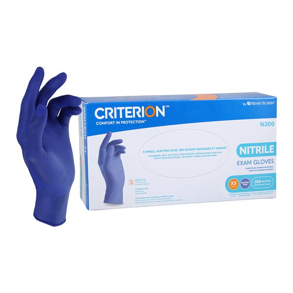 Criterion N300 Nitrile Gloves X-Small Electric Blue Non-Sterile