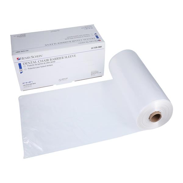 Dental Chair Barrier Sleeves 29 in x 80 in 125/Bx