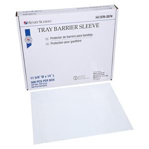 Tray Barrier Sleeves 11.625x14" Clear 500/Bx