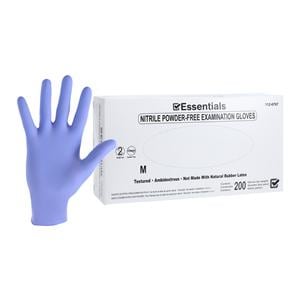 Essentials EDLP Nitrile Exam Gloves Medium Periwinkle Non-Sterile