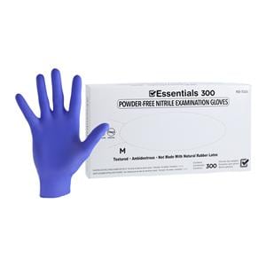 Essentials 300 EDLP Nitrile Exam Gloves Medium Indigo Non-Sterile