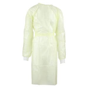 Isolation Gown Coated Polypropylene X-Large Yellow 10/Bg
