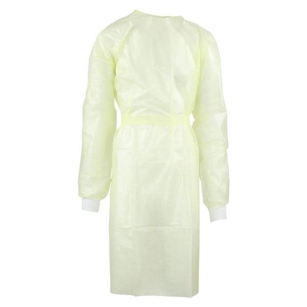Isolation Gown Coated Polypropylene X-Large Yellow 10/Bg