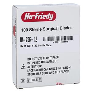 Blade Surgical #12D Carbon Steel Sterile 100/Bx