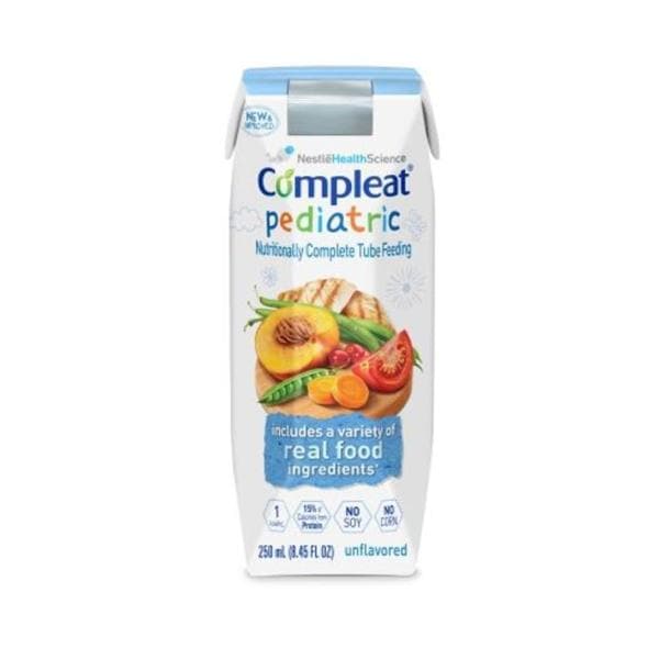 Compleat Pediatric Pediatric TB Fd Nutrition Unflavored 250mL Carton 24/Ca