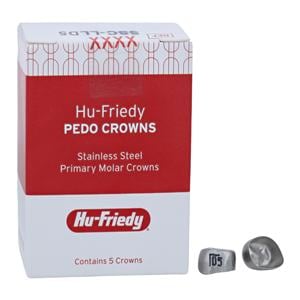 PEDO CROWNS Stainless Steel Crowns Size LLD5 1st Pri LLM Refill 5/Pk