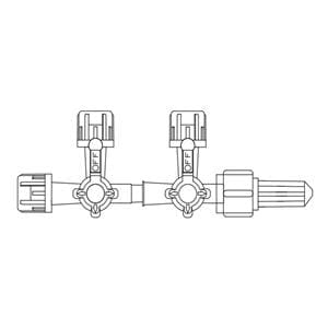 4-Way Stopcock Rotating Male Luer Lock Adapter 50/CA