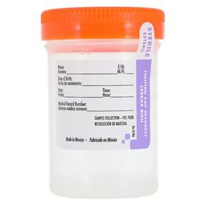 Samco Bio-Tite Specimen Container 120mL Polypropylene Sterile 300/Ca