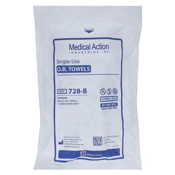 Towel Oral Surgery Blue Sterile