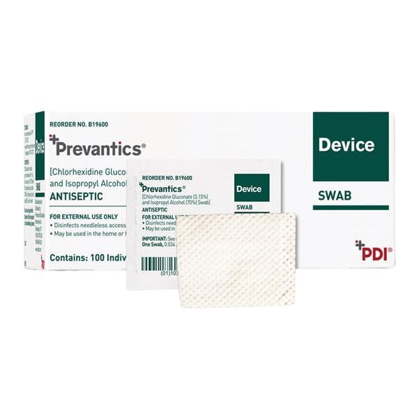 Prevantics Device Swab 1.59 in x 1.31 in 100/Bx