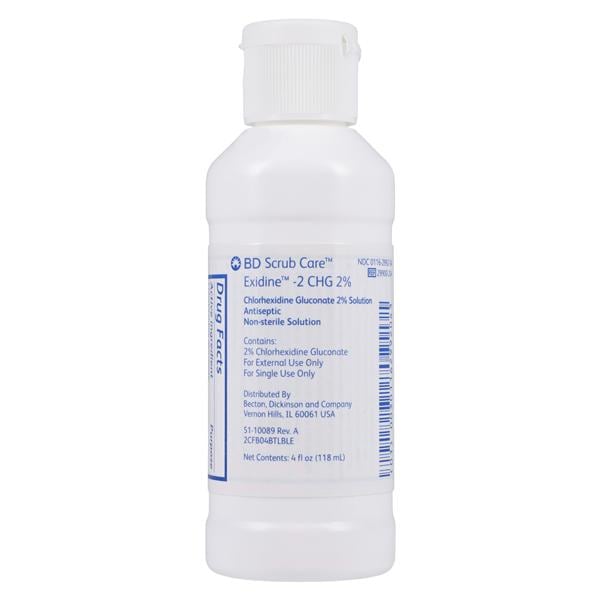 Exidine 2 Surgical Scrub Chlorhexidine Gluconate 2% 4oz