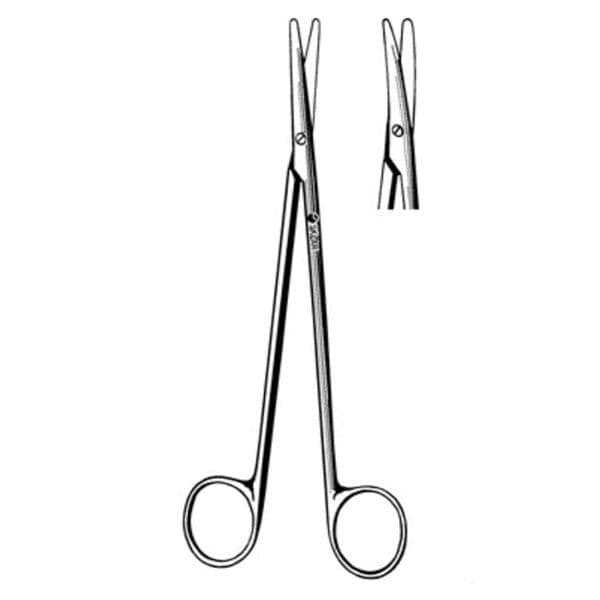 Metzenbaum-Nelson Dissecting Scissors Curved 10" Stainless Steel NS Rsbl Ea