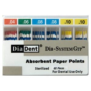 Dia-SystemGTP Absorbent Points .04 Green 35 100/Bx