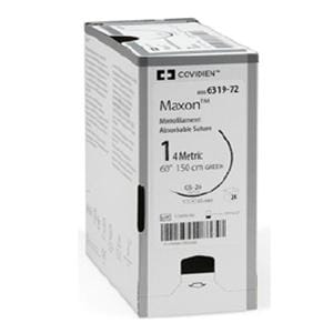 Maxon Suture 1 36" Polyglyconate Copolymer Monofilament GS-21 Green 36/Ca