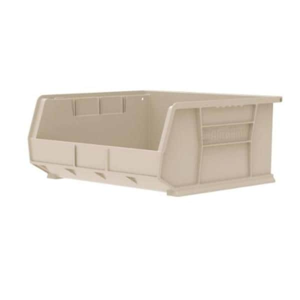 Storage Bin Stone 14-3/4x16-1/2x7" 6/Ca 6/Ca