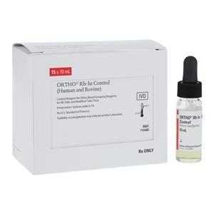 Ortho Rh-hR Standard Control 15x10mL For Slide/ Modified Tube Testing 15/bx