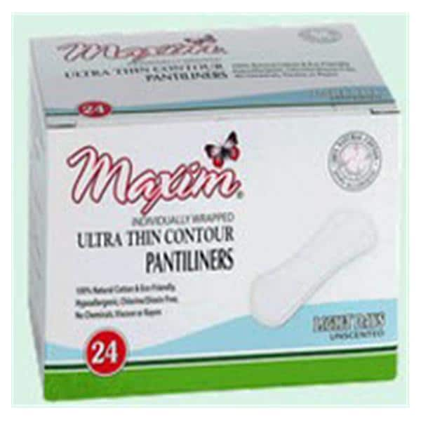 Panty Liner Natural Cotton Ultra Thin Light White Disposable 24x12/Ca