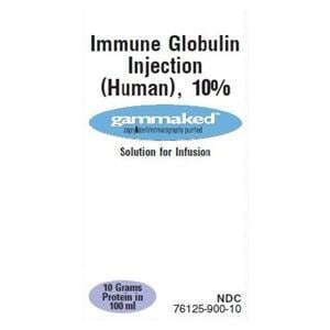 Gammaked Immune Globulin Injection 10% SDV 100mL/Vl