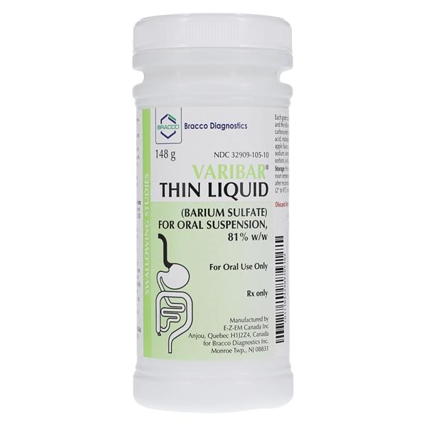 Varibar Thin Liquid Oral Suspension Apple Bottle 148gm 24/Ca