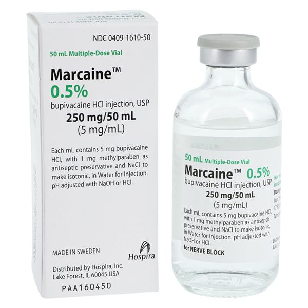 Marcaine Injection 0.5% MDV 50mL/Vl