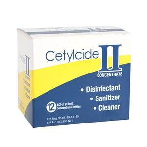 Disinfectant Concentrate Cetylcide II Refill Kit Lemon 15 mL 12/Bx