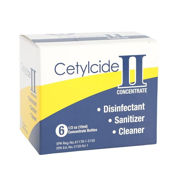 Disinfectant Concentrate Cetylcide II Refill Kit Lemon 15 mL 6/Bx