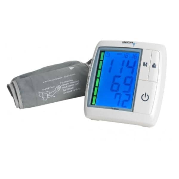 Lumiscope Advanced Blood Pressure Monitor Gray Upper Arm Digital Display Ea