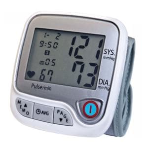 Lumiscope Advanced Blood Pressure Monitor Gray Wrist Digital Display Ea