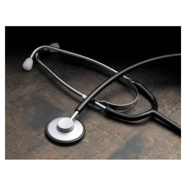 Tech-Med Basic Stethoscope Black PVC Tubing Ea